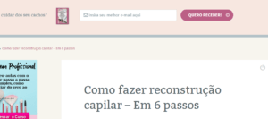 como fazer reconstrucao capilar 300x133 - Cronograma Capilar: Como conquistar cabelos dos sonhos