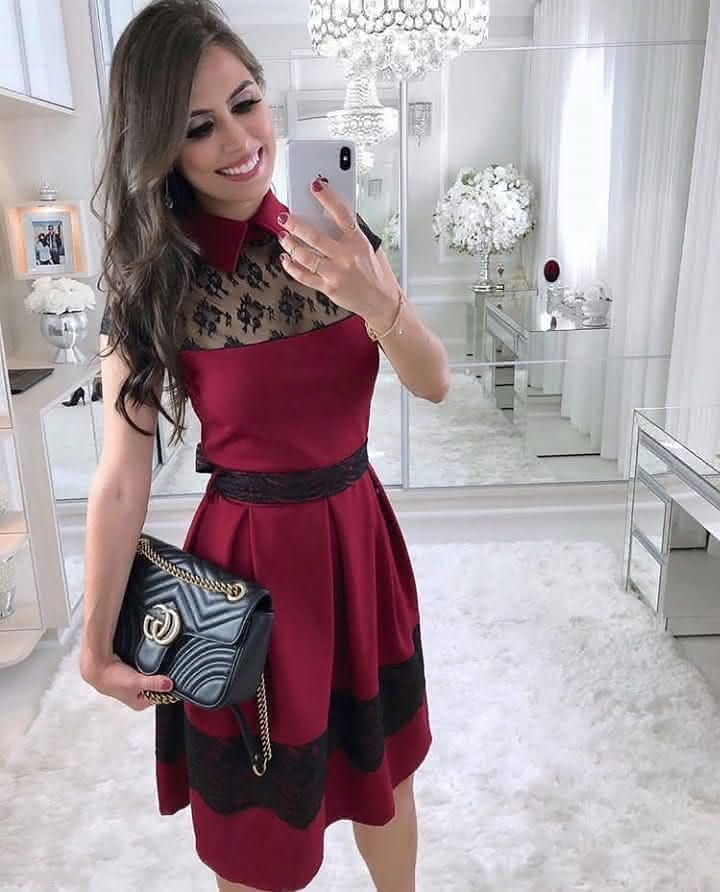 vestido curto 1 - Moda Evangélica - Ideias de Looks para ir ao culto