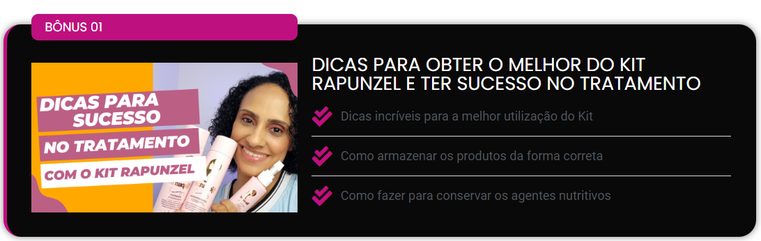 Bonus 1 - Tratamento para Queda Capilar e Crescimento Acelerado